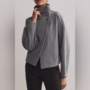 BNWT Rhone Cocoon Crop Jacket Heather Gray L New With Tags $198